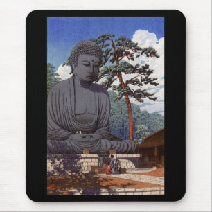 Mousepad Hasui Kawase , 川 瀬 巴 水 、"鎌 倉 大 仏"