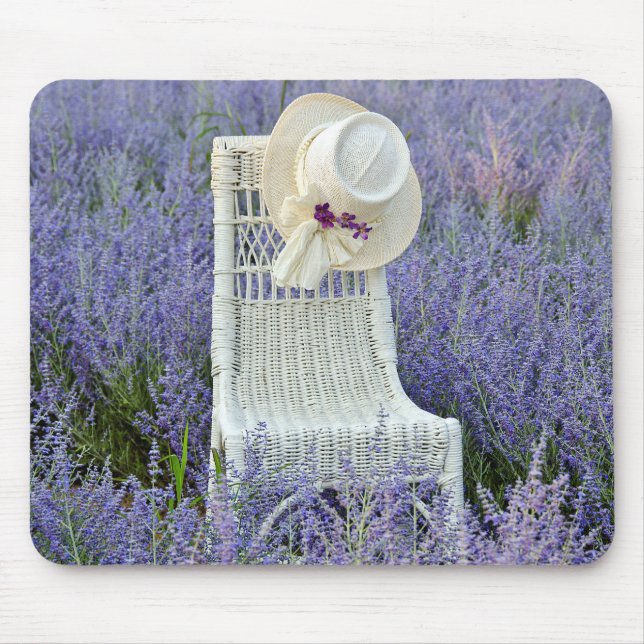 Mousepad Hat On Wicker Cadeira em Sage (Frente)
