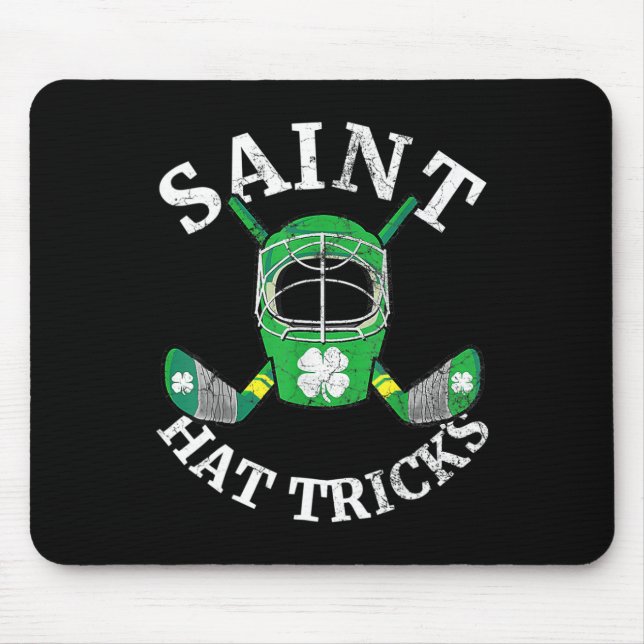 Mousepad Hat Tricks Shamrock Crianças St Patricks D (Frente)