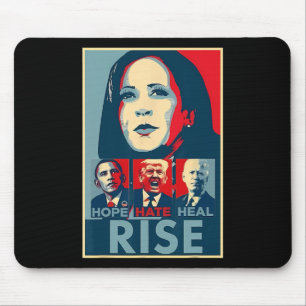 Mousepad Hate Heal Cresce Presidente Kamala Harris Campai
