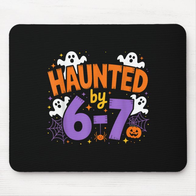 Mousepad Haunted By 6-7 Halloween Ghosts And Sders Design  (Frente)