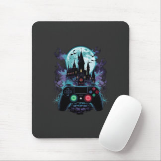 Mousepad Haunted Castle Horror Gamer Design