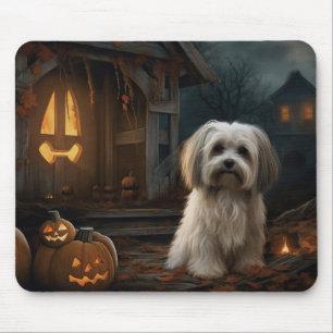 Mousepad Havanês Halloween Assustador