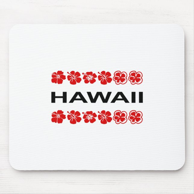 Mousepad Hawaii Aloha Flor Banda Cor-de-Luz (Frente)