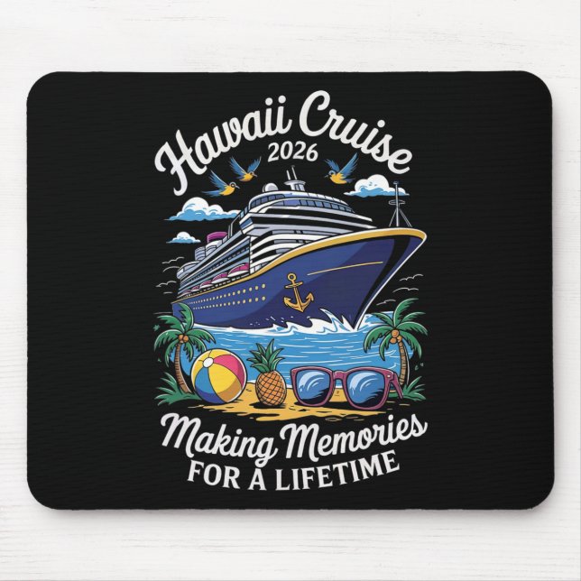 Mousepad Hawaii Cruise 2026 Vacation Trip Matching Family G (Frente)