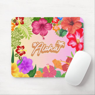 Mousepad Hawaiian Floral Desk Accessory