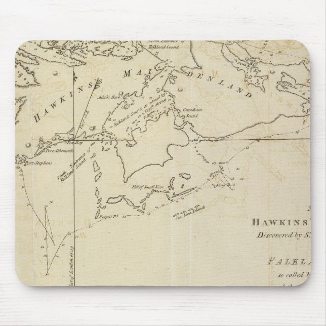Mousepad Hawkins's Maidenland, Falkland Sound (Frente)