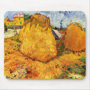 Mousepad Haystacks em Provença por Vincent van Gogh
