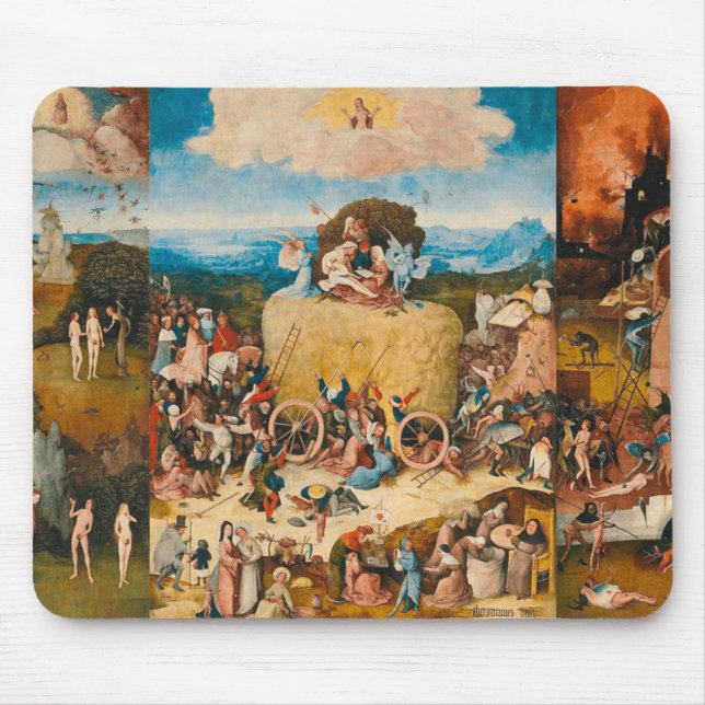 Mousepad Haywain Triptych - Hieronymus Bosch (Frente)