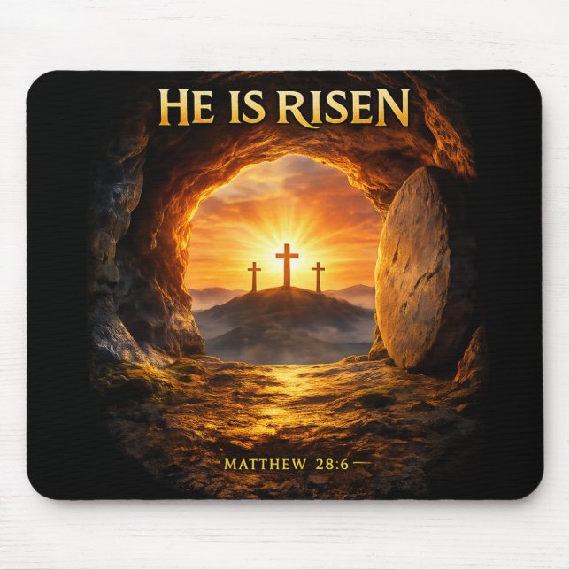 Mousepad He is Risen (Frente)