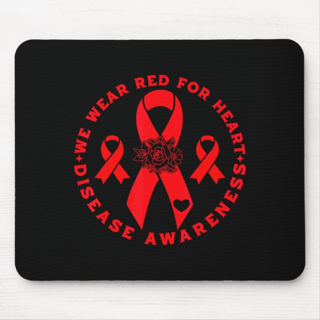 Mousepad Heart Disease Awareness  (Frente)