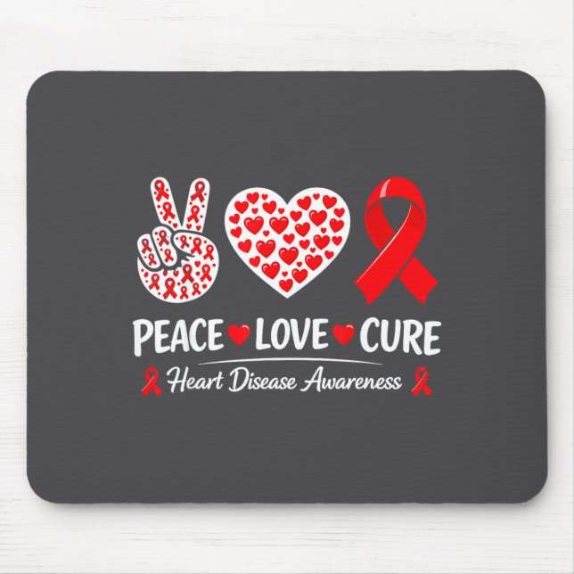 Mousepad Heart Disease Awareness  (Frente)