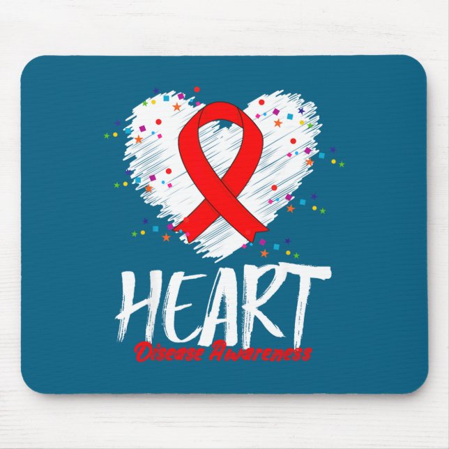 Mousepad Heart Disease Awareness  (Frente)