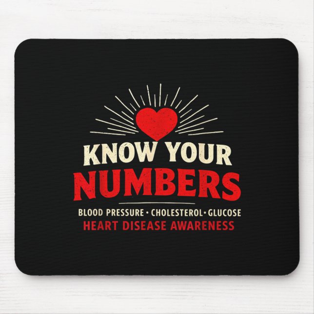 Mousepad Heart Disease Awareness Go Red In February Health  (Frente)