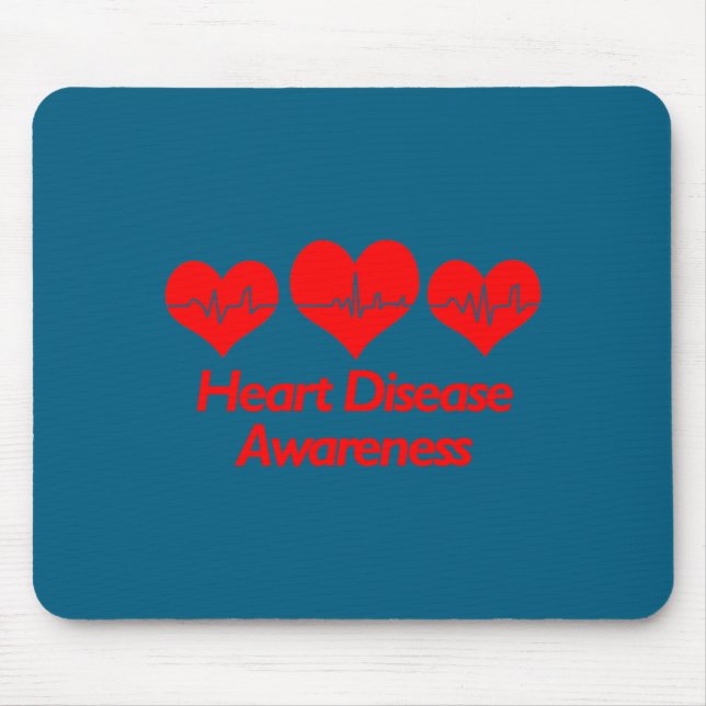 Mousepad Heart Disease Awareness Shirt - Heart Health  (Frente)