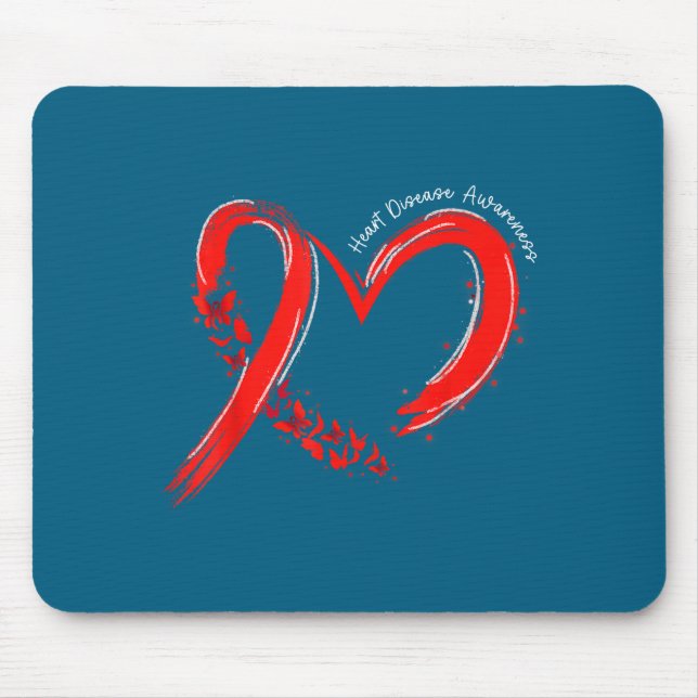 Mousepad Heart Health Heart Disease Awareness Chd Mens Wome (Frente)