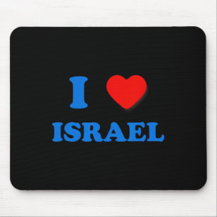 Mousepad Heart Israel I Love Israel Independence Day Star O
