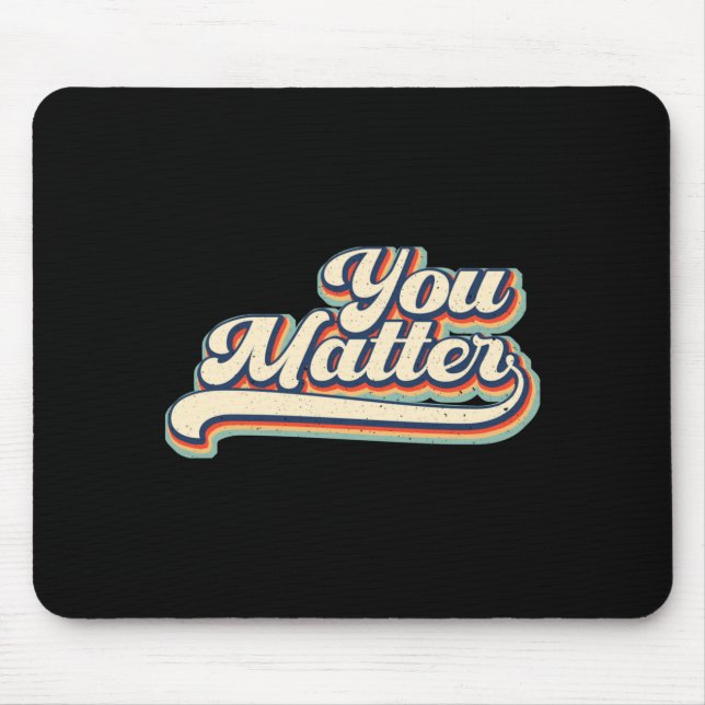 Mousepad Heart You Suicide Prevention Awareness Retro Vinta (Frente)