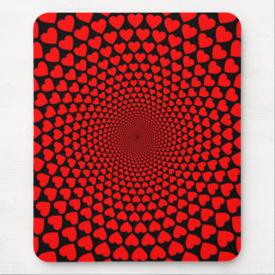 Mousepad Hearts Mandala Design