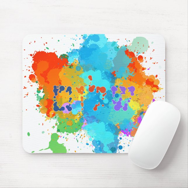 Mousepad Hebraico "Shalom" com proteção de pintura (Com mouse)