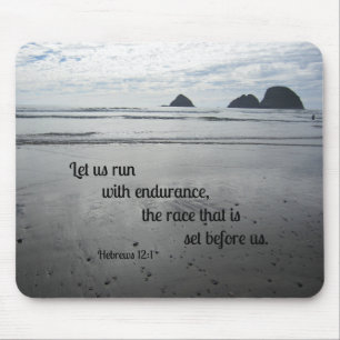 Mousepad Hebraicos 12:1 Vamos correr com resistência...
