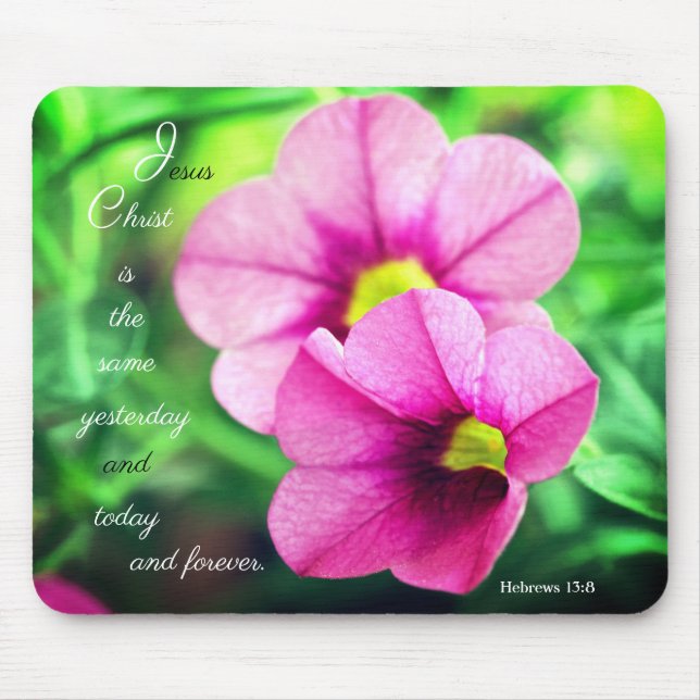 Mousepad Hebreus 13:8 (Frente)