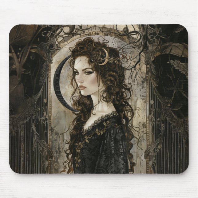 Mousepad Hecate, Deusa da Bruxaria, Deusa da Lua Tripla (Frente)