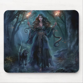 Mousepad Hecate Deusa da Bruxaria Tripla Deusa da Lua 3