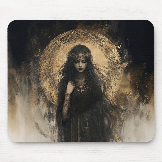 Mousepad Hecate Deusa da Bruxaria Tripla Deusa da Lua 4 (Frente)