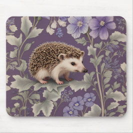 Mousepad Hedgehog Purple William Morris Inspirou Floral