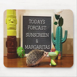 Mousepad Hedgehog Sunscreen e Margaritas