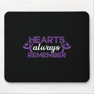 Mousepad Heimerheimer Coração Demência Roxo Awarene