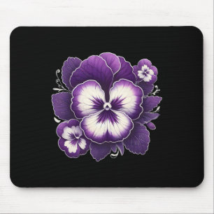 Mousepad Heimerheimer Pansor Floral Púrpura Demência Heimer