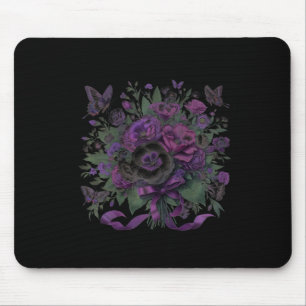 Mousepad Heimerheimer Pansor Floral Púrpura Demência Heimer