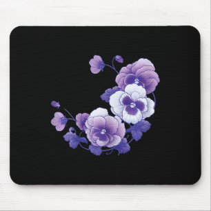 Mousepad Heimerheimer Purple Floral Pansy Heimerheimer