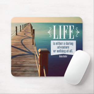 Mousepad Helen Keller Inspirational Cote "Aventura"