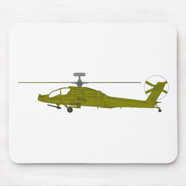 Mousepad Helicóptero de ataque de AH-64D (Frente)