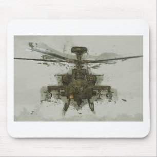Mousepad Helicóptero de ataque de Apache