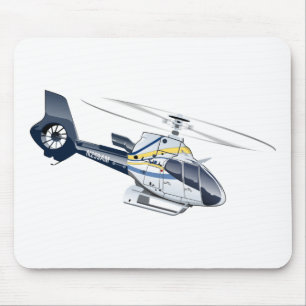 Mousepad Helicóptero de desenho animado