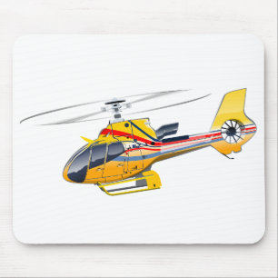 Mousepad Helicóptero de desenho animado