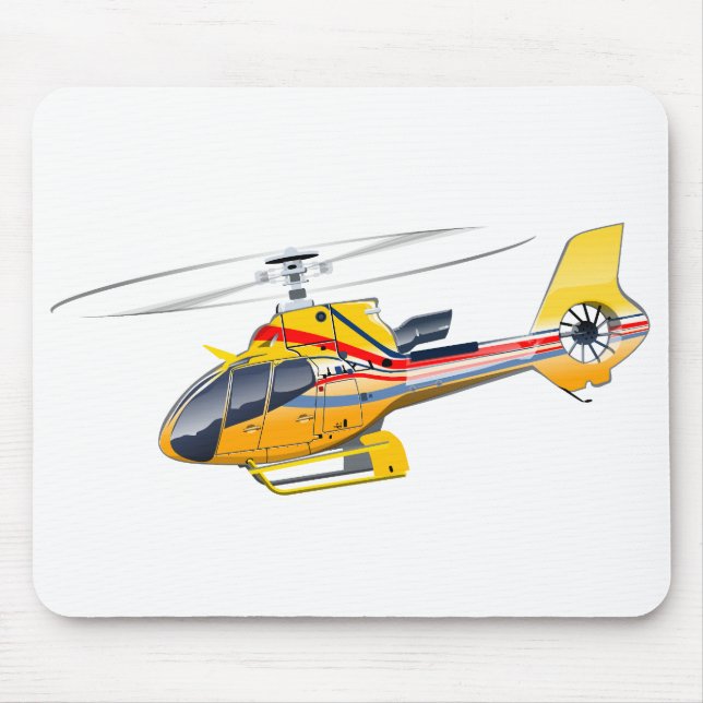 Mousepad Helicóptero de desenho animado (Frente)