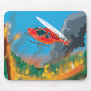 Mousepad Helicóptero de Emergência