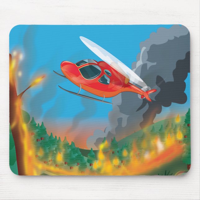 Mousepad Helicóptero de Emergência (Frente)