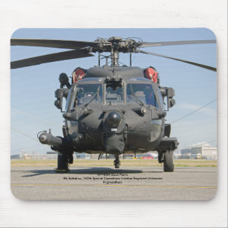 Mousepad Helicóptero preto das operações especiais do