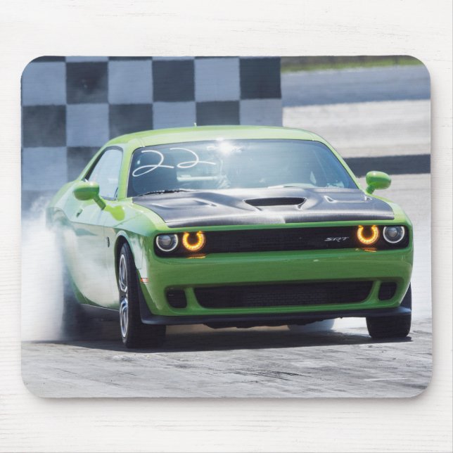 Mousepad Hellcat do desafiador de Dodge (Frente)