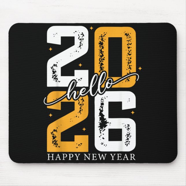 Mousepad Hello 2026 Happy New Year 2026 New Year's Eve Part (Frente)