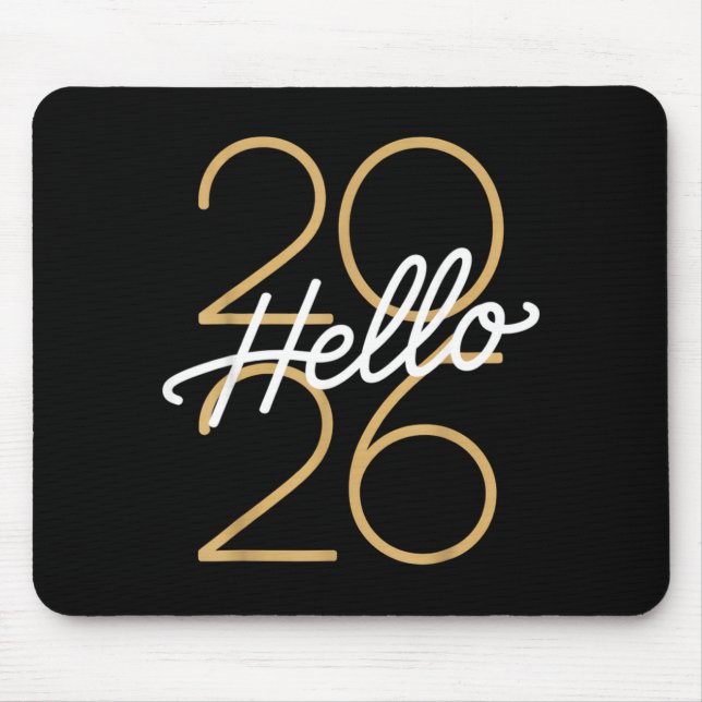 Mousepad Hello 2026 New Year Celebration Eve Party Men Wome (Frente)