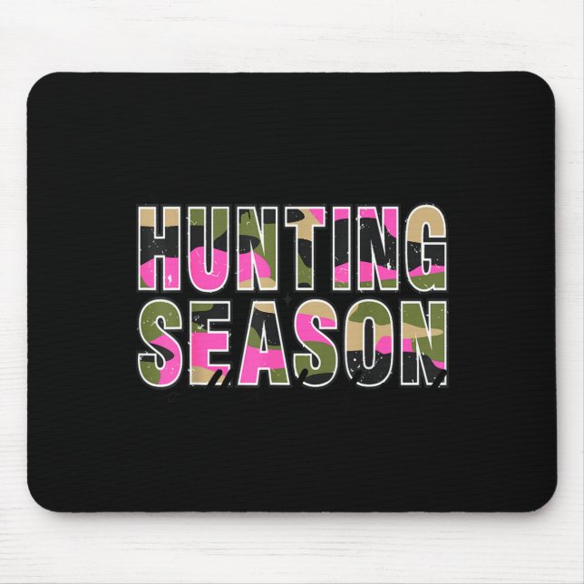 Mousepad Hello Deer Season Goodbye Boyfriend Camo Flag Hunt (Frente)