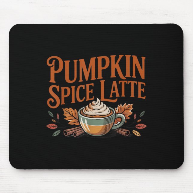Mousepad Hello Pumpkin Latte Sce Coffee Love Fall Season  (Frente)