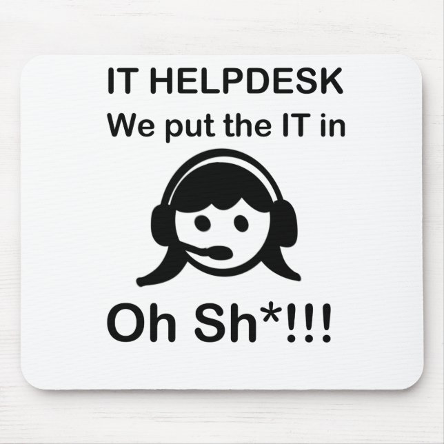 Mousepad Helpdesk de TI (Frente)
